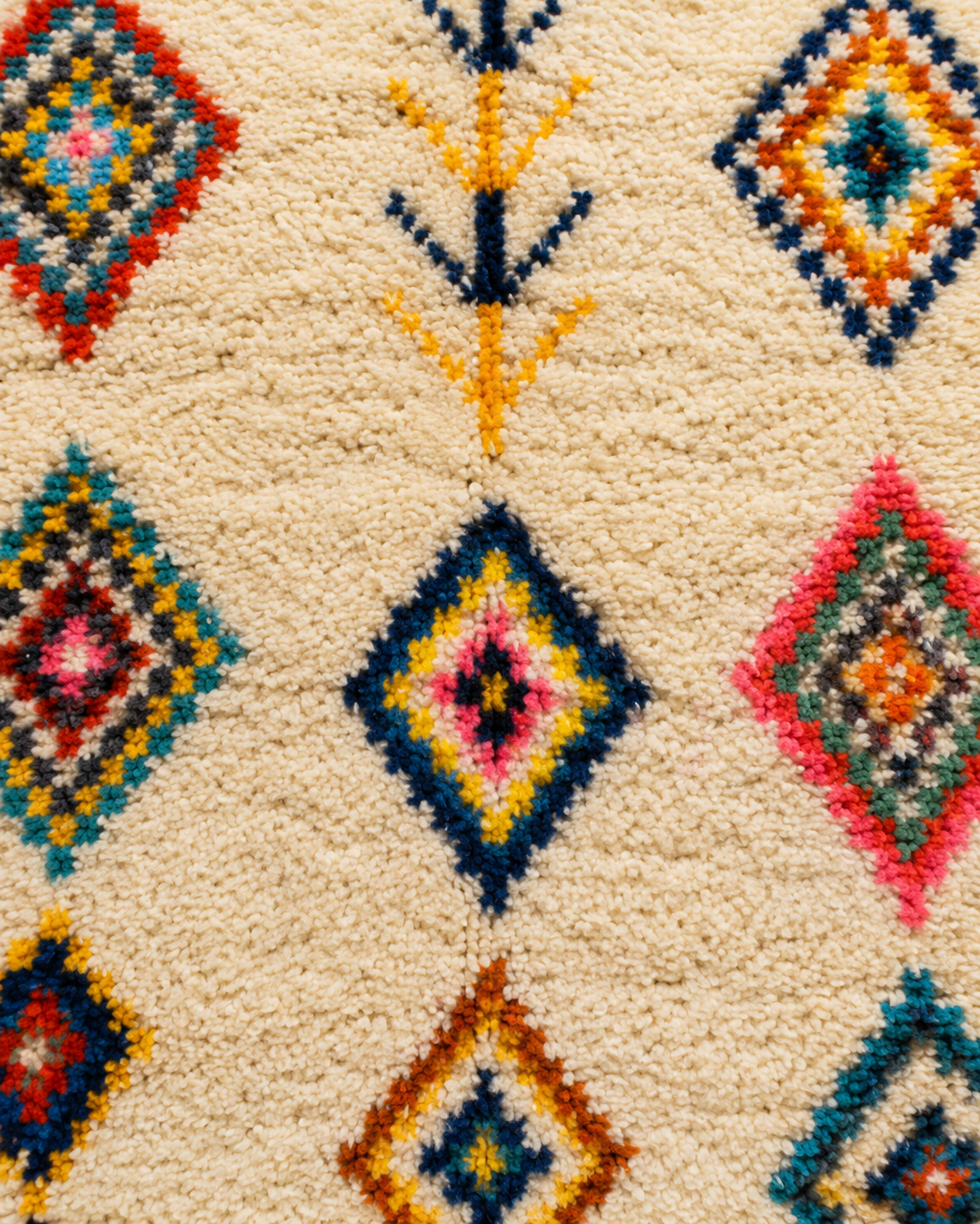 Miza Colorful Azilal Moroccan Wool Rug 8x11 ft – One of a Kind— Ready to Ship