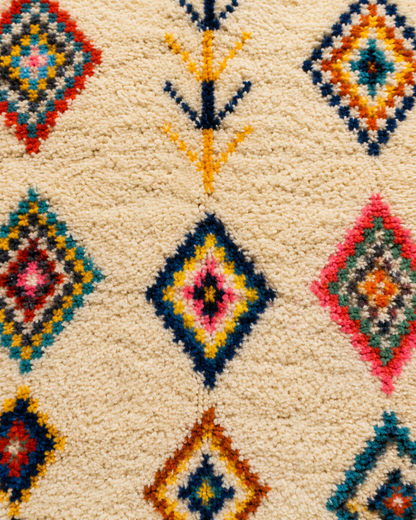 Miza Colorful Azilal Moroccan Wool Rug 8x11 ft – One of a Kind— Ready to Ship