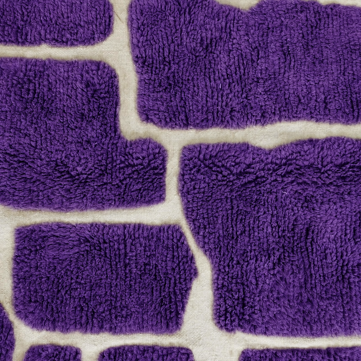 Rokaya Purple & Ivory Abstract Moroccan Rug