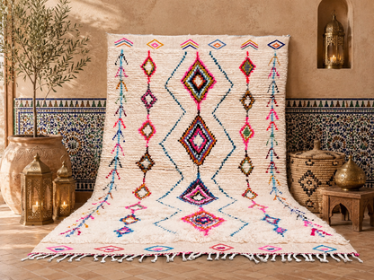 Mimoza Colorful Handwoven Azilal Rug
