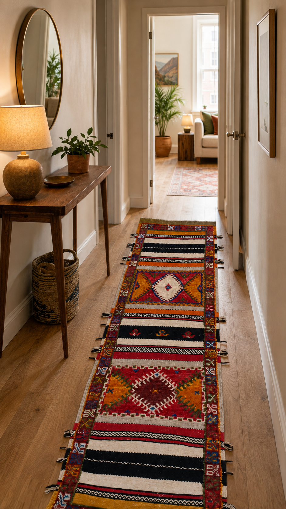 Saffron Ochre Moroccan Wool Rug — Ready to Ship