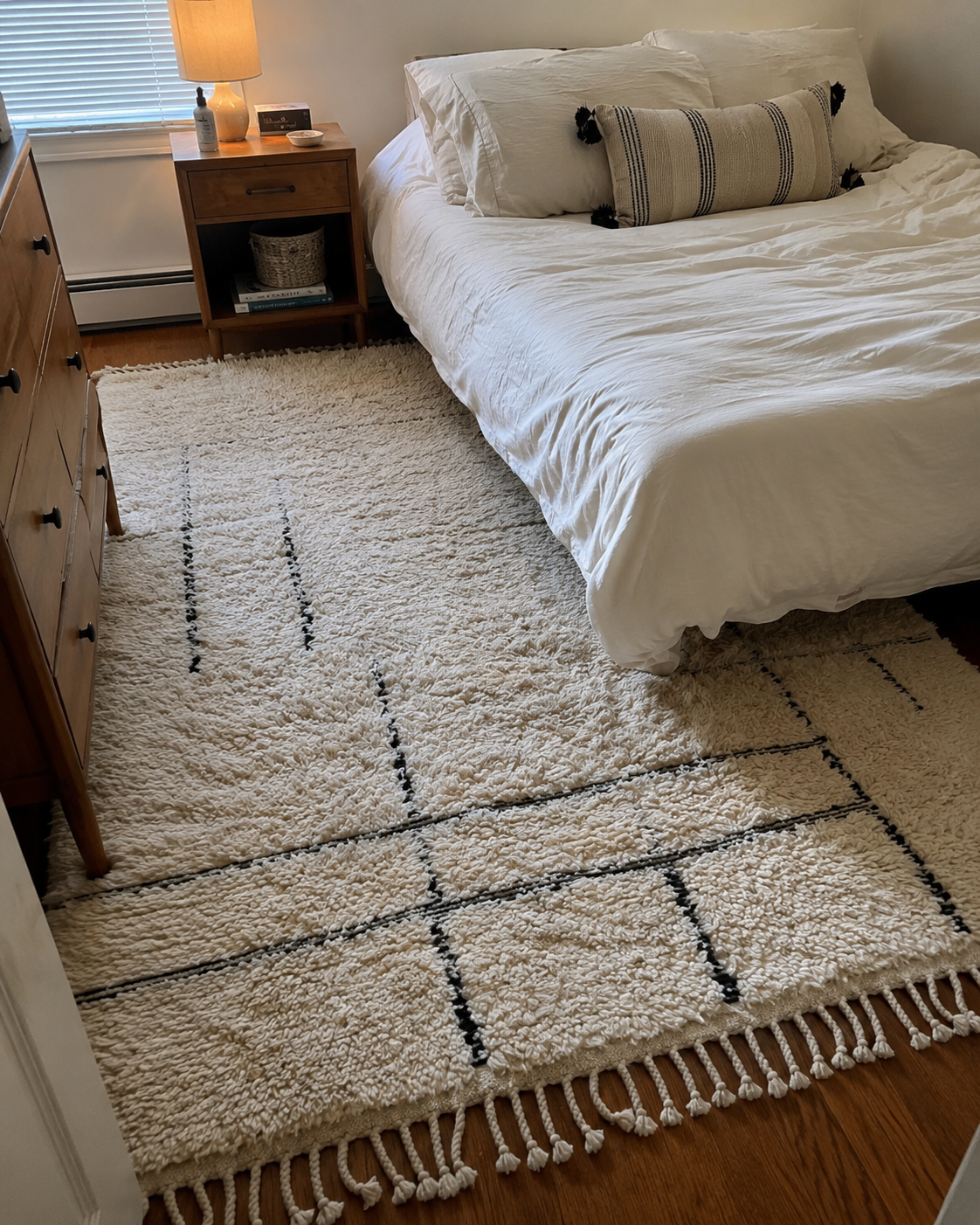 Ayour Minimalist Beni Ourain Moroccan Wool Rug