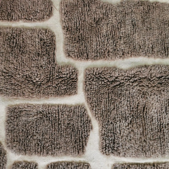 Anzar Brown & Ivory Abstract Moroccan Rug
